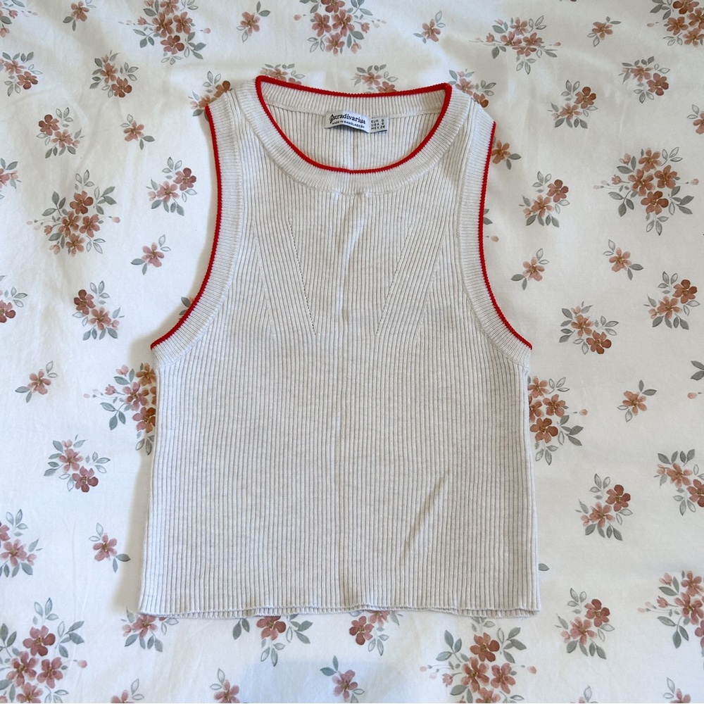 Stradivarius High Neck Cropped Tank